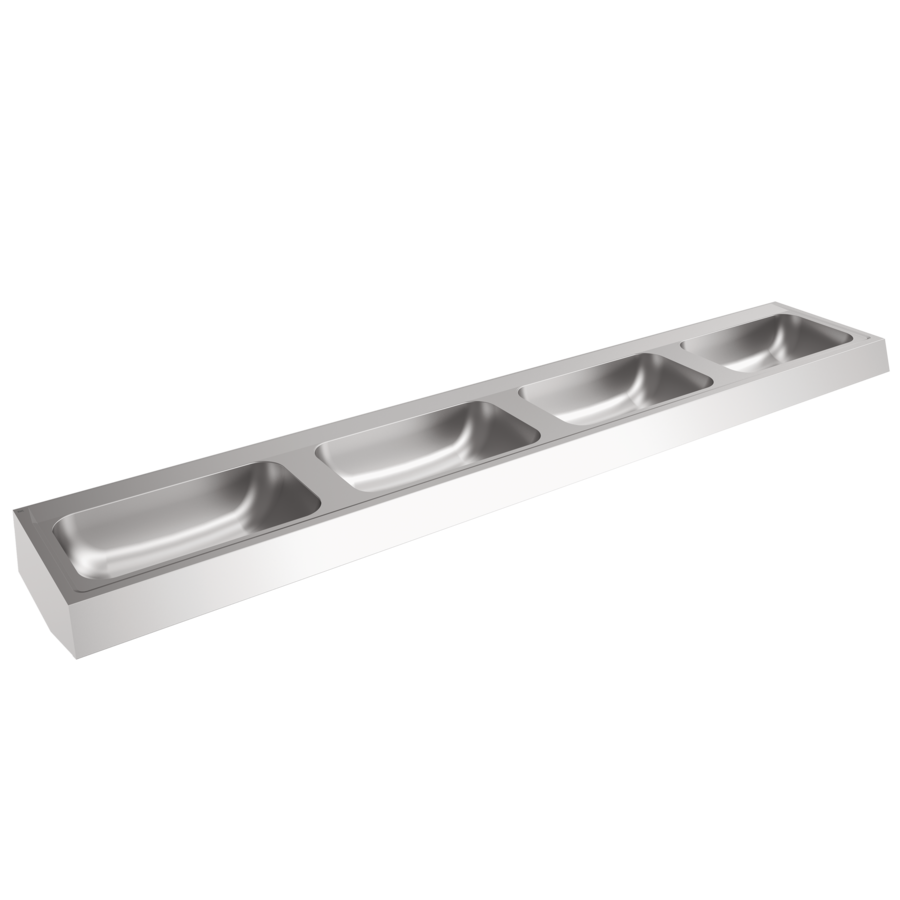 2000100038 - CM2800 - ANIMA - ANIMA Reihenwaschtisch, 4 Becken