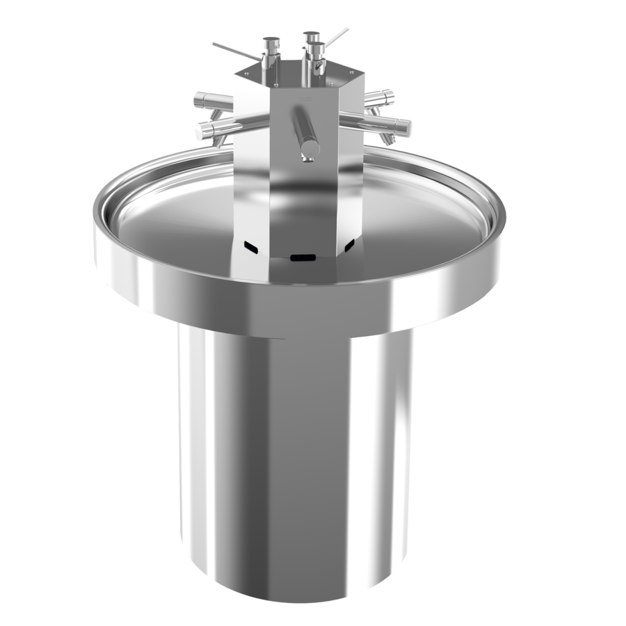 2000100753 - SANX605 - SATURN - Vrijstaande ronde wastafel