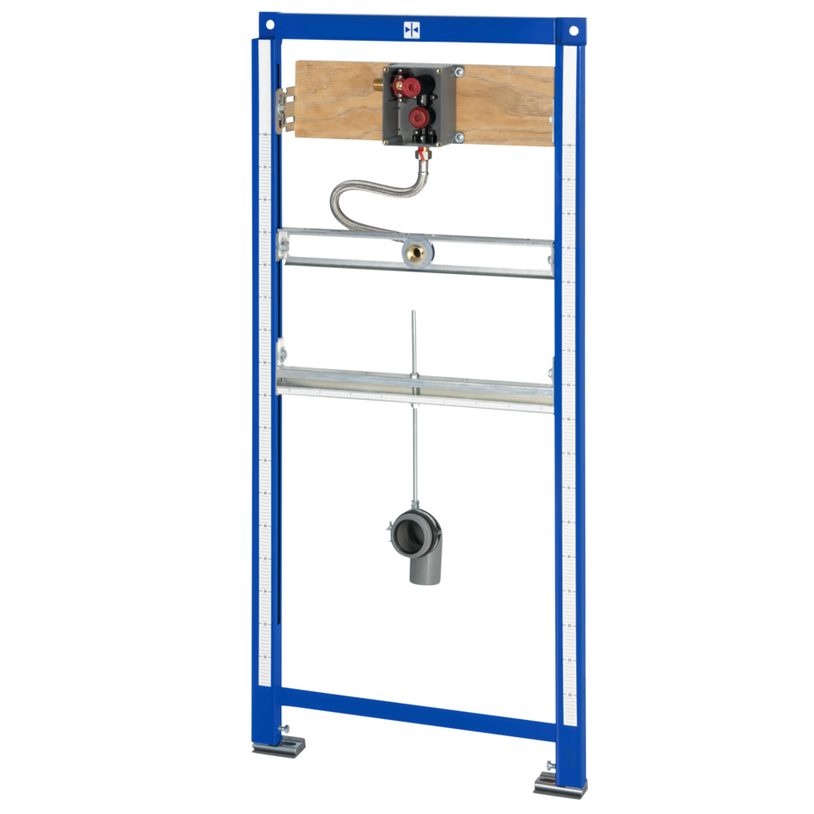 2030020123 - AQFX0001 - AQUAFIX - AQUAFIX installation frame with flush valve for in-wall installation for ceramic urinals