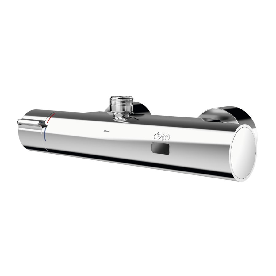 2030032990 - F5ET2001 - F5E - F5E-Therm electronic thermostatic wall-mounted mixer with battery operation