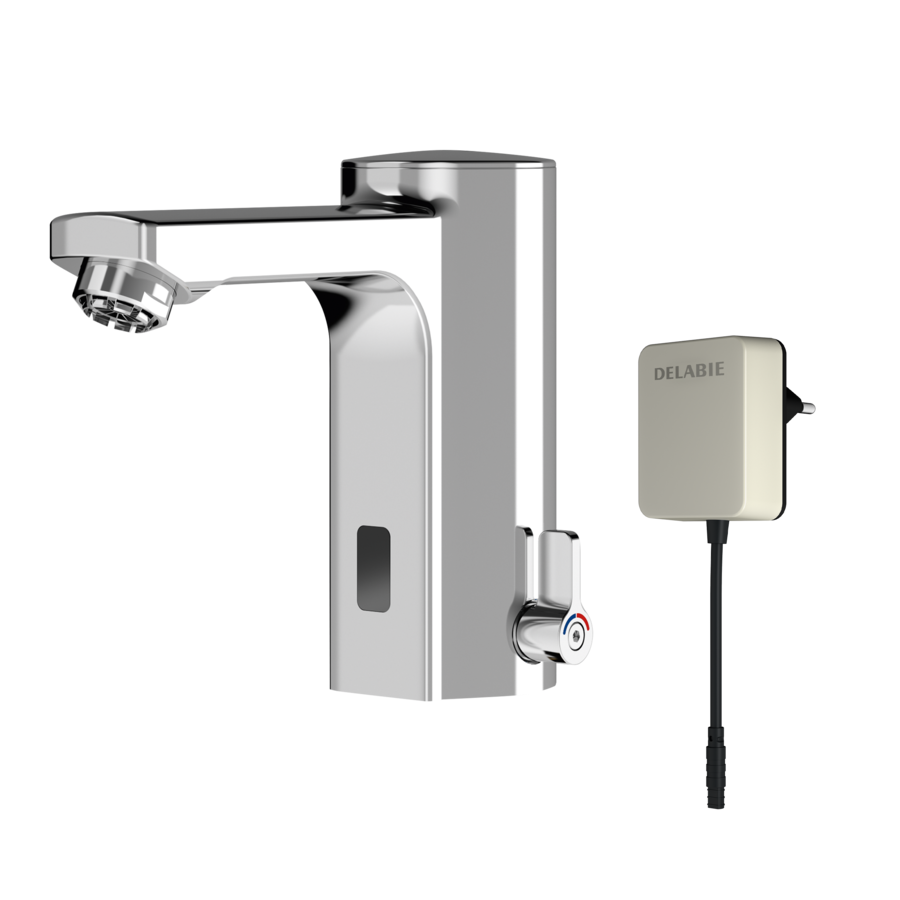 2030035332 - F5EM1006 - F5E - F5E-Mix electronic pillar mixer with plug-in power supply unit for hot water heaters