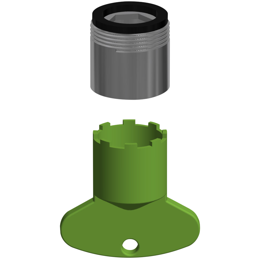 3600003919 - ASEX1046 - F7 - Luftsprudler 5,7 l/min, winkelverstellbar
