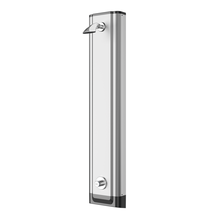 3600007158 - F3SV2015 - F3S - Pannello doccia F3S in acciaio inox con soffione a cascata