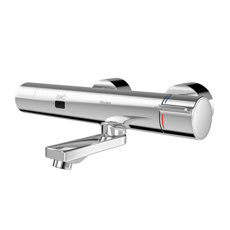 3600008356 - F5ET1117 - F5E - F5E-Therm electronic thermostatic wall-mounted mixer with battery operation and pre-fitted C-module unit