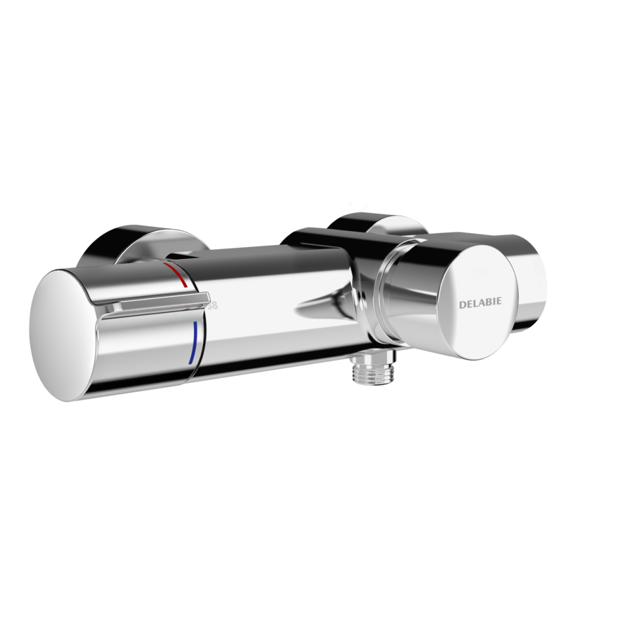 3600008674 - F5ST2103 - F5S - F5S-Therm Grifo mural de termostato con cierre automático y conexión para ducha manual