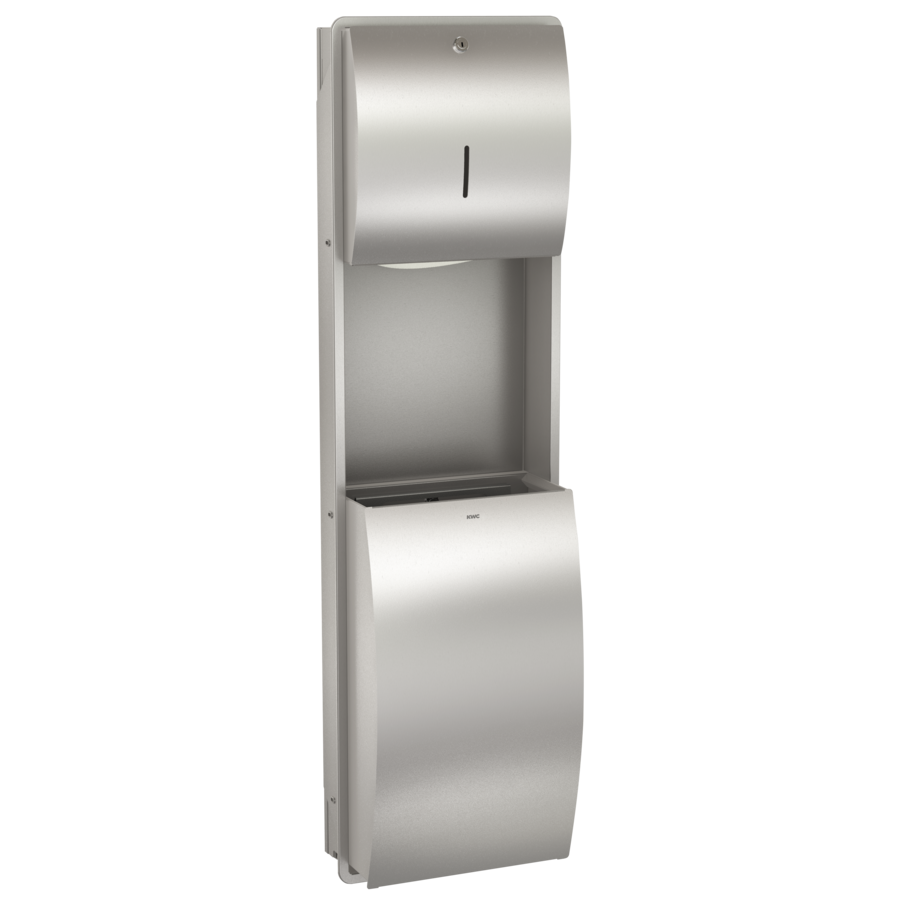 3600008932 - STR602E - STRATOS - STRATOS paper towel/waste bin combination for recessed mounting