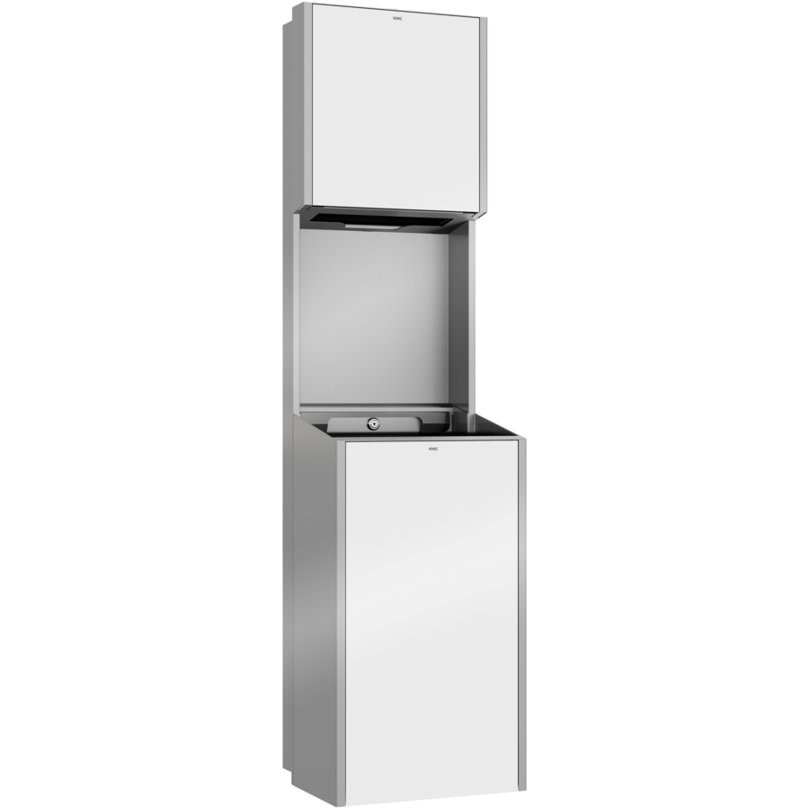 3600008944 - EXO602EW - EXOS - EXOS. paper towel dispenser and waste bin combination