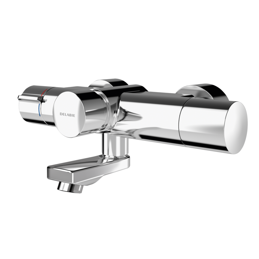 3600008409 - F5ST1104 - F5S - F5S-Therm Grifo mural de termostato con cierre automático y unidad higiénica premontada