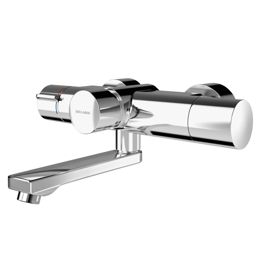 3600008421 - F5ST1106 - F5S - F5S-Therm Grifo mural de termostato con cierre automático y unidad higiénica premontada