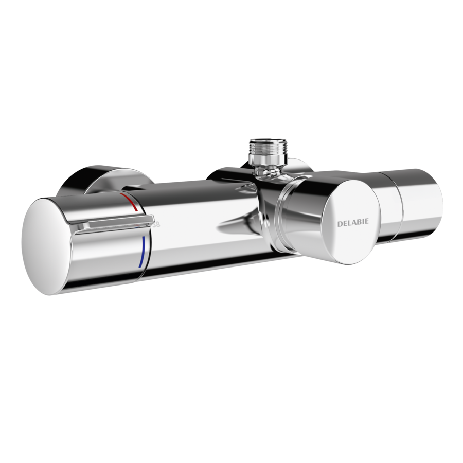 3600008422 - F5ST2109 - F5S - F5S-Therm Grifo mural de termostato con cierre automático y unidad higiénica premontada